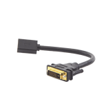 Convertidor DVI Macho a HDMI Hembra | Bidireccional | DVI 24+1 | 1080P@60Hz | Cable de 22 cm (8.66 Pulgadas) | Negro