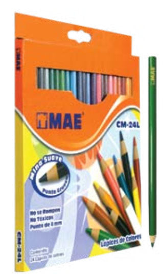 MAE CM-24L lápiz de color 24 pieza(s)