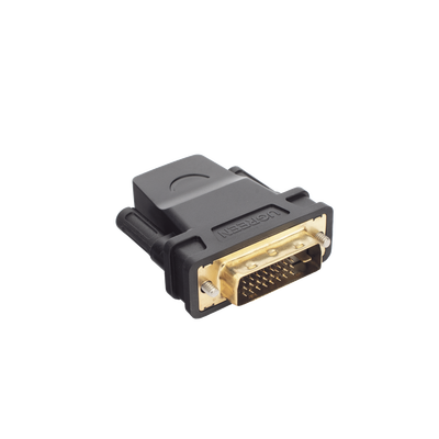 Ugreen 20124 cambiador de género para cable HDMI DVI Negro, Oro