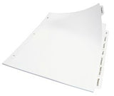 Separador blanco carta 8 divisiones AVER