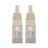 Tripp Lite N002-001-WH Cable Ethernet (UTP) Moldeado Cat5e 350 MHz (RJ45 M/M), PoE - Blanco, 30.48 cm [1 pie]
