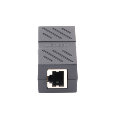 Acoplador Ugrren Extensor de Cable Ethernet RJ45 a RJ45) 1000Mbps Compatibilidad con Cat7 Cat6A Cat6 Cat5e Compatible con POE Ignífugo ABS