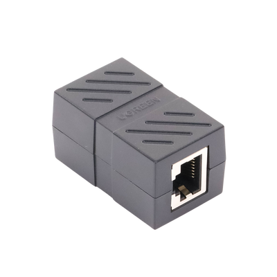 Acoplador Ugrren Extensor de Cable Ethernet RJ45 a RJ45) 1000Mbps Compatibilidad con Cat7 Cat6A Cat6 Cat5e Compatible con POE Ignífugo ABS