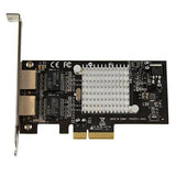 StarTech.com Tarjeta Adaptador de Red PCI Express PCI-E Gigabit Ethernet con 2 Puertos RJ45 Chipset Intel i350 tarjetas de red Alámbrico PCI Express Ethernet 2