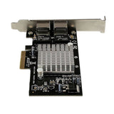 StarTech.com Tarjeta Adaptador de Red PCI Express PCI-E Gigabit Ethernet con 2 Puertos RJ45 Chipset Intel i350 tarjetas de red Alámbrico PCI Express Ethernet 2