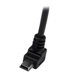 StarTech.com Cable Adaptador 2m USB A Macho a Mini USB B Macho Acodado en Ángulo hacia Abajo Cable USB 2.0 USB A Mini-USB B Macho