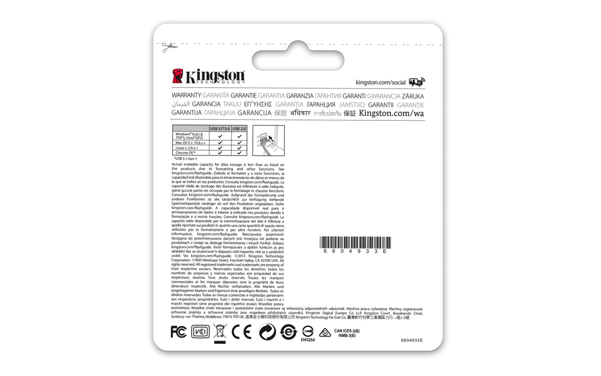 Kingston Technology DataTraveler G4 Memoria Flash 64 GB USB tipo A 3.2 Gen 1 (3.1 Gen 1) Si