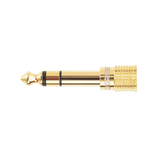 Adaptador (Convertidor) de Audio 3.5mm Hembra a 6.5mm Macho / Plug & Play / Superficie de Rosca Antideslizante / Calidad de sonido sin pérdidas
