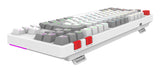 Balam Rush Level Pro GK990 teclado Juego RF inalámbrico + bluetooth QWERTY Español Gris, Blanco, Interruptor mecánico, L