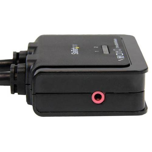 StarTech.com Conmutador Switch KVM 2 puertos HDMI USB Audio con Cables Integrados - 1080p Interruptores KVM 2 USB No
