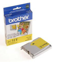 Brother LC51Y cartucho de tinta Original Amarillo, Tinta a base de pigmentos