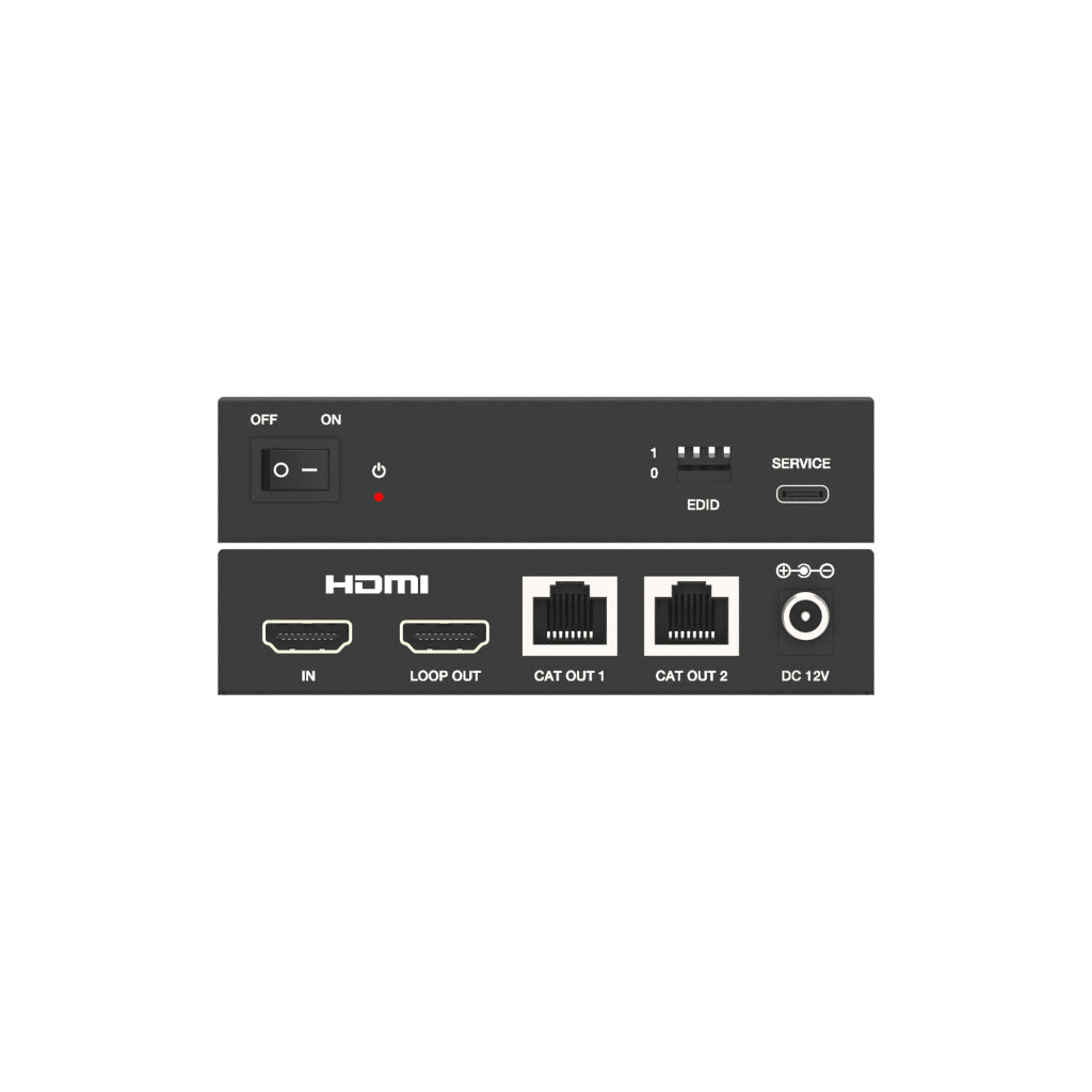 Epcom EPC-SPB12E70 extensor audio/video Transmisor y receptor de señales AV Negro