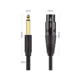 Ugreen 20721 cable de audio 5 m 6,35mm XLR (3-pin) Negro