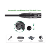 Ugreen 20721 cable de audio 5 m 6,35mm XLR (3-pin) Negro