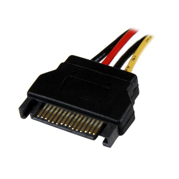 StarTech.com Cable de 30cm Adaptador de Alimentación SATA a LP4 - Hembra a Macho Cable 0,305 m SATA de 15 pines Molex (4-pin) Macho