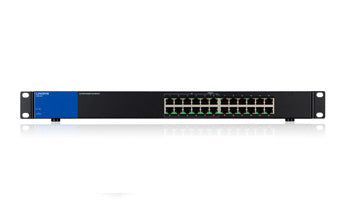 Linksys LGS124P switch Gigabit Ethernet (10/100/1000) Energía sobre Ethernet (PoE) 1U Negro