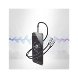 Cable Adaptador/Divisor de Audio de 3.5mm Macho a 2 Terminales de 3.5mm Hembra / 25 cm de Longitud / Cable TPE / Color Negro