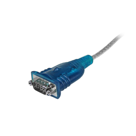 StarTech.com Cable Adaptador USB a Serie RS232 de 1 Puerto Serial DB9 - Macho a Macho Cable Gris 0,43 m USB 2.0 Type-A DB-9