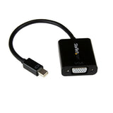 StarTech.com Adaptador Mini DisplayPort a VGA - Convertidor Activo de Mini DP a VGA Vídeo 1080p con Certificación VESA - mDP 1.2 o Thunderbolt 1/2 Mac/PC a Monitor VGA -VGA Negro Cable Derecho Derecho 0,18 m Mini DisplayPort