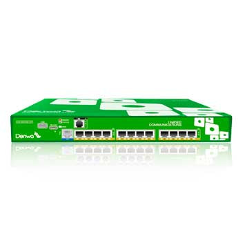 DENWA DWP-M801D dispositivo de redes L3 Gigabit Ethernet (10/100/1000) Energía sobre Ethernet (PoE) 1U Verde