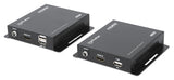 208413 - Manhattan Kit extensor KVM HDMI 1080p sobre IP, extiende señal 1080p@60 Hz hasta 120 m mediante cabl