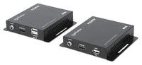 208413 - Manhattan Kit extensor KVM HDMI 1080p sobre IP, extiende señal 1080p@60 Hz hasta 120 m mediante cabl