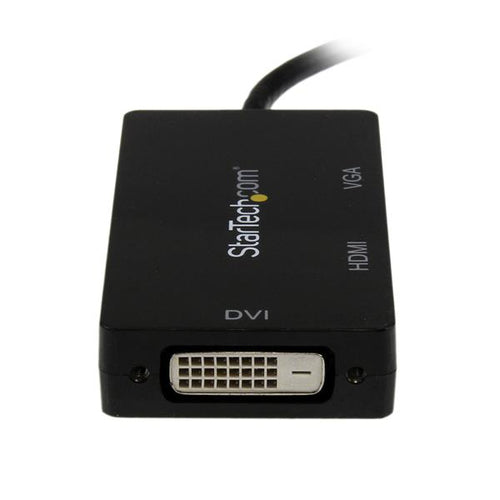StarTech.com Adaptador Conversor de Mini DisplayPort a VGA DVI o HDMI - Convertidor A/V 3 en 1 para viajes Adaptadores d
