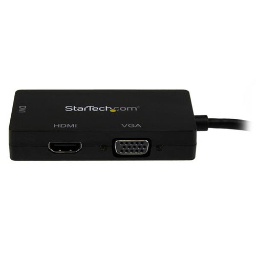 StarTech.com Adaptador Conversor de Mini DisplayPort a VGA DVI o HDMI - Convertidor A/V 3 en 1 para viajes Adaptadores d