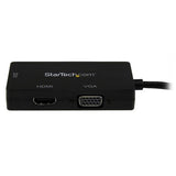 StarTech.com Adaptador Conversor de Mini DisplayPort a VGA DVI o HDMI - Convertidor A/V 3 en 1 para viajes Adaptadores d