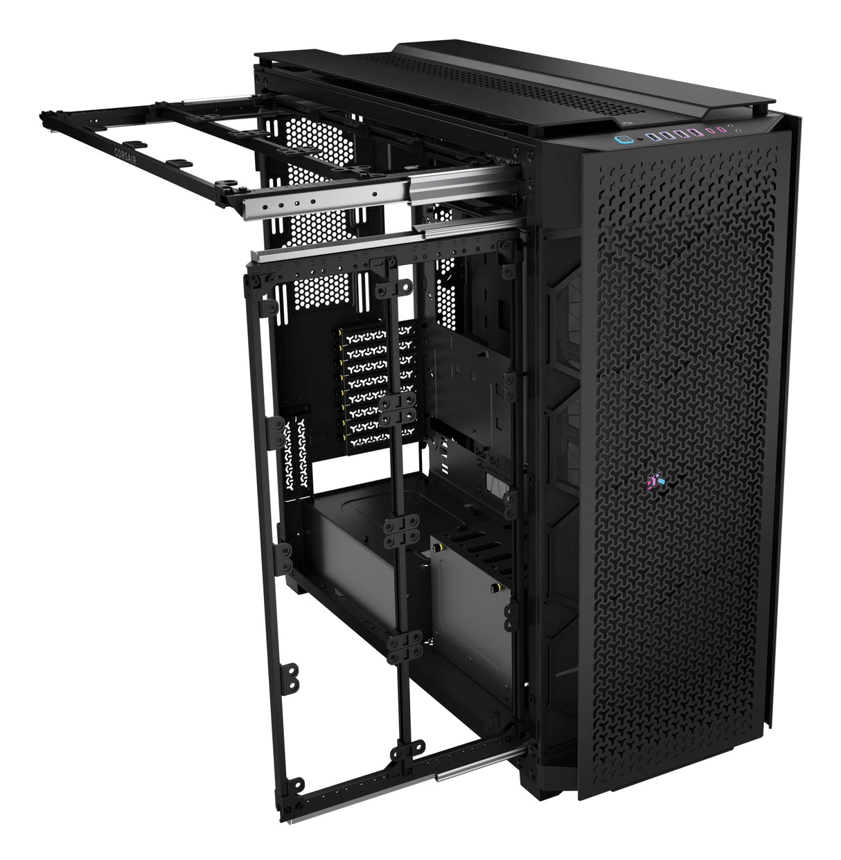 Corsair 9000D RGB AIRFLOW Full Tower Negro, ATX, Acero inoxidable, Vidrio templado