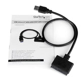 StarTech.com Cable SATA a USB con UASP, Negro, 6 Gbit/s, FCC, USB3S2SAT3CB