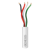 Bobina de 305 Metros (1000 Pies) / Cable de Cobre / 4 x 22 AWG / Riser / Color Blanco / Para Aplicaciones de Alarmas de Intrusión y Automatización