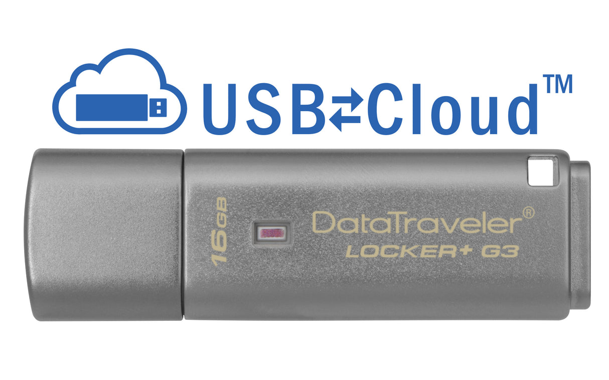Kingston Technology DataTraveler Locker+ G3 16GB Memoria Flash 16 GB USB tipo A 3.2 Gen 1 (3.1 Gen 1) 135 MB/s