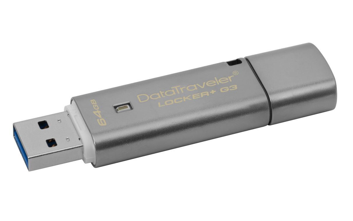 Kingston Technology DataTraveler Locker+ G3 64GB Memoria Flash 64 GB USB tipo A 3.2 Gen 1 (3.1 Gen 1) 135 MB/s