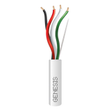 Bobina de 152 Metros (500 Pies) / Cable de Cobre / 4 x 18 AWG / Riser / Color Blanco / Para Aplicaciones de Alarmas de Intrusión/Control de Acceso/ Automatización / Interfonos y Tv Porteros