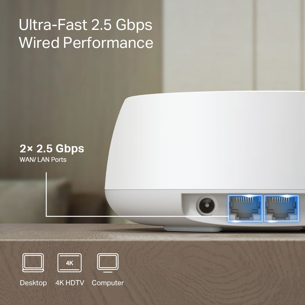 TP-Link DECO BE25(1-PACK) sistemas wi-fi mesh (wi-fi en malla) Sistema de malla Blanco Interno 4