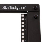 StarTech.com Rack 42U Móvil de Marco Abierto de 4 Columnas para Servidores - Rack de Cuatro Columnas de 19 Pulgadas para Equipo de Red e Informático - Ruedas o Patas Niveladoras Rack 42U Rack o bastidor independiente 600 kg Negro