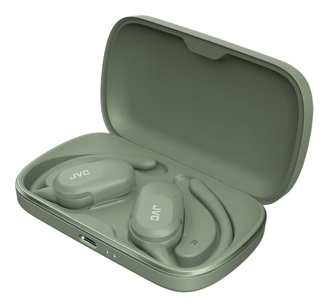 JVC HA-NP40T Auriculares True Wireless Stereo (TWS) Gancho de oreja Llamadas/Música Bluetooth Verde