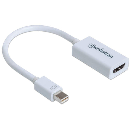 Manhattan Adaptador Mini DisplayPort a HDMI Cable Derecho Derecho Níquel 0,17 m