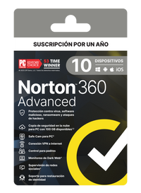 Norton 21443260-N licencias y actualizaciones de software 10 licencia(s) 1 año(s)