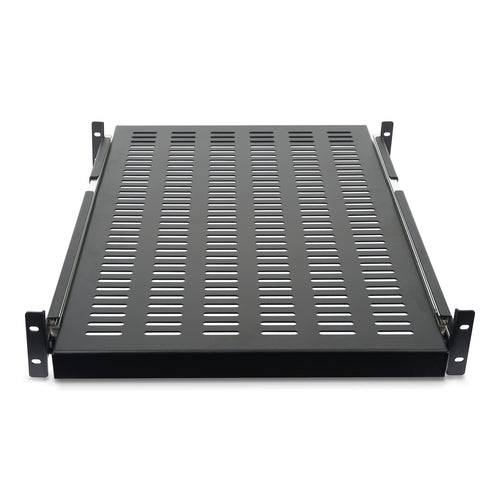 StarTech.com Estante Bandeja Deslizante Perforada Telescópica para Armario Rack de Profundidad Ajustable - 2U 22.7kg Acc