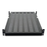 StarTech.com Estante Bandeja Deslizante Perforada Telescópica para Armario Rack de Profundidad Ajustable - 2U 22.7kg Acc