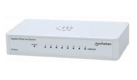 Switch de Escritorio Gigabit Ethernet 8 Puertos Plástico, IEEE 802.3az, Eficiencia Energética