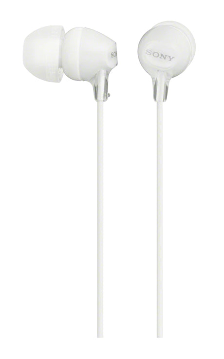Sony MDR-EX15LP/W Auriculares Auriculares Dentro de oído Música Blanco