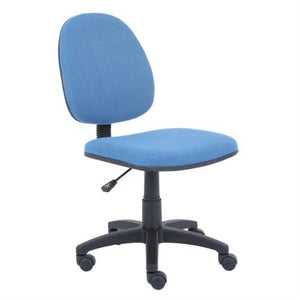 SILLA BÁSICA NEXTEP NE-650BA ALTURA AJUSTABLE, TELA AZUL CON BASE GIRATORIA