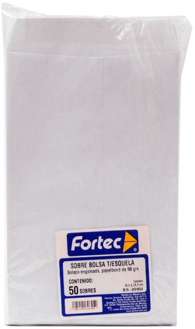 Fortec B16-BG sobre Blanco 50 pieza(s), Papel, 165 mm, 250 mm, B-16-BG