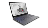 Lenovo ThinkPad P16 Gen 2 Laptop Estación de trabajo móvil Gris, Negro Concha 40,6 cm (16")
