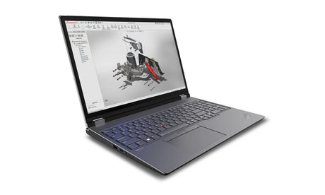 Lenovo ThinkPad P16 Gen 2 Laptop Estación de trabajo móvil Gris, Negro Concha 40,6 cm (16")