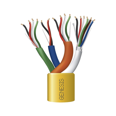 Carrete de Cable de 305 Metros (1000 Pies) / Color Amarillo / Compuesto por  6 x 22 AWG blindado, 4 x 18 AWG, 4 x 22 AWG, y 2 x 22 AWG / Para Aplicaci
