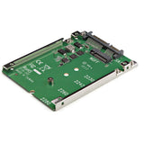 StarTech.com Adaptador de SSD SATA M.2 a SATA de 2.5" - Convertidor de M.2 NGFF a SATA - de 7mm - Bracket de Marco Abierto - Adaptador para Disco
